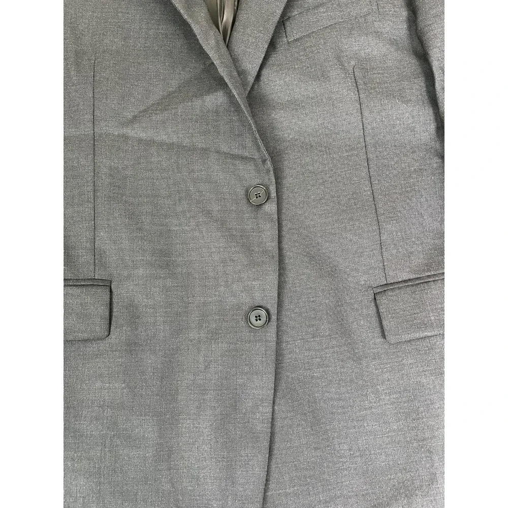 Brooks Brothers Vitale Barberis Canonico Regent Fit Gray Blazer Wool Size 46R‎